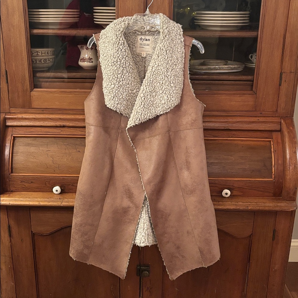 Dylan Women's Brown Shearling Vest
